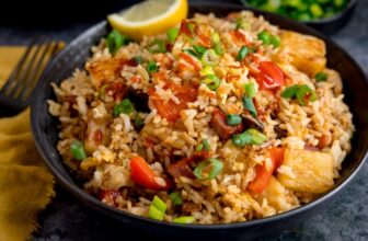 Ham and Pineapple Fried Rice {30-minute Dinner}