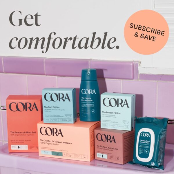 Cora Organic Cotton Tampons (36 Regular Tampons) - Image 6