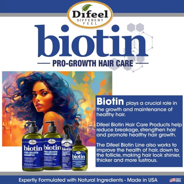 Difeel Premium Biotin Hair Oil 7.1 oz. - Image 7