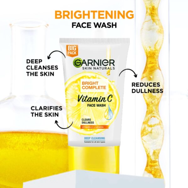 Garnier Light Face Wash 100g - Image 3
