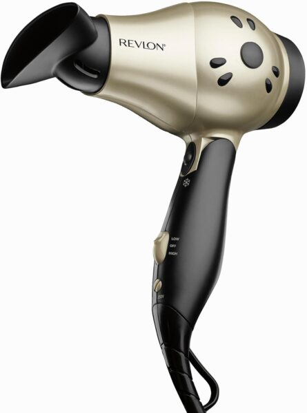 REVLON 1875W Compact Folding Handle Hair Dryer | Great for Travel