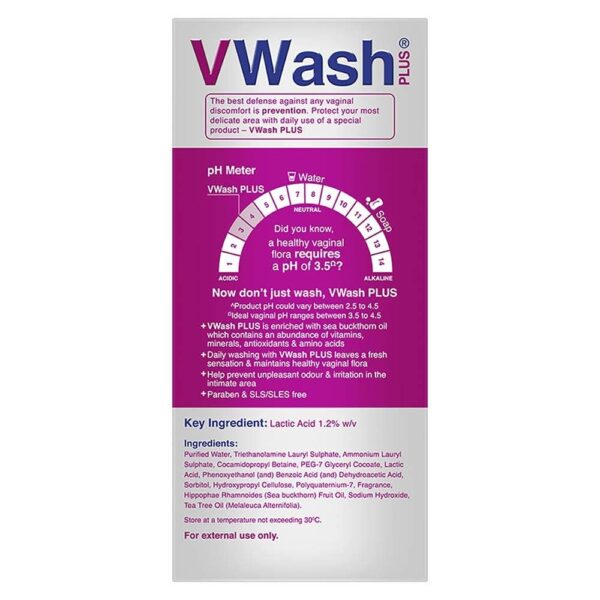 VWash Intimate Hygiene Wash (200 ml) - Image 3