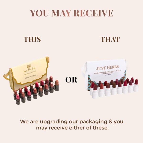 Just Herbs Herb Enriched Ayurvedic Lipstick Shade Sampler Kit - Image 9