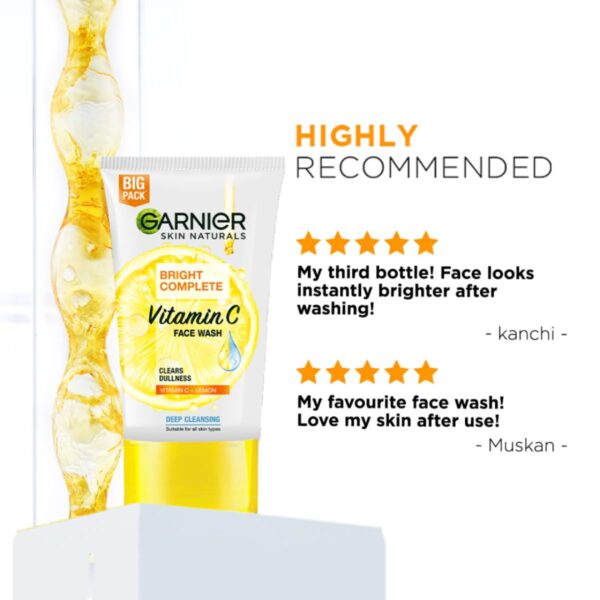 Garnier Light Face Wash 100g - Image 5