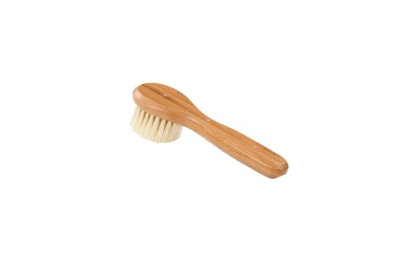 Facial Cleansing Brush - Natural Bristle Wood Handle - Image 4