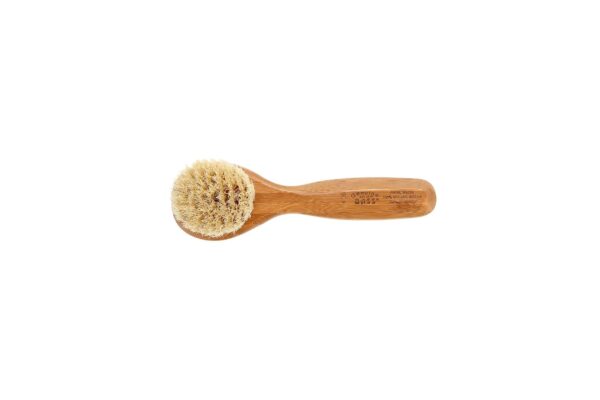 Facial Cleansing Brush - Natural Bristle Wood Handle - Image 2