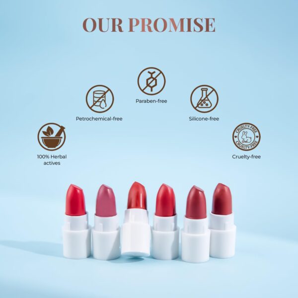 Just Herbs Herb Enriched Ayurvedic Lipstick Shade Sampler Kit - Image 5