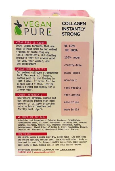 VEGAN PURE - COLLAGEN INSTANTLY STRONG, Clear - Image 3