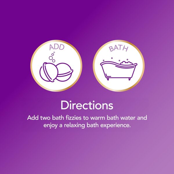 Calgon Bath Fizzies, Lavender & Honey, 8 pcs - Image 3