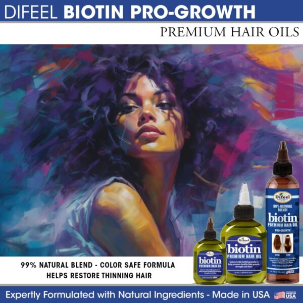 Difeel Premium Biotin Hair Oil 7.1 oz. - Image 8