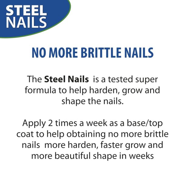 Steel Nails Hardener with Keratin, Calcium and Garlic - Image 4