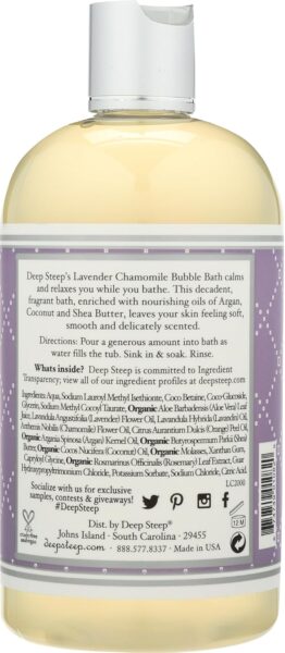Deep Steep Bubble Bath, Lavender Chamomile, 17 Ounces - Image 2
