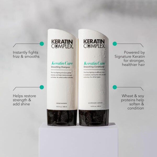 Keratin Complex - Keratin Care Smoothing Shampoo - 13.5 fl oz - Image 3