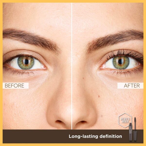 Mascara, Burt's Bees Lengthens Lashes, 100% Natural Makeup, Classic Black - Image 5