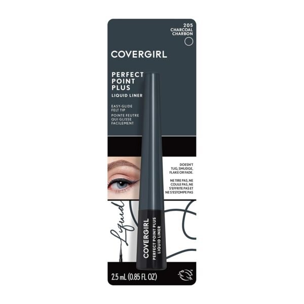 Covergirl Perfect Point Plus Liquid Eyeliner, Charcoal, .08 Fl. Oz. - Image 3
