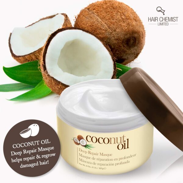 Hair Chemist Coconut Oil Deep Repair Masque 8 ounce - Image 9