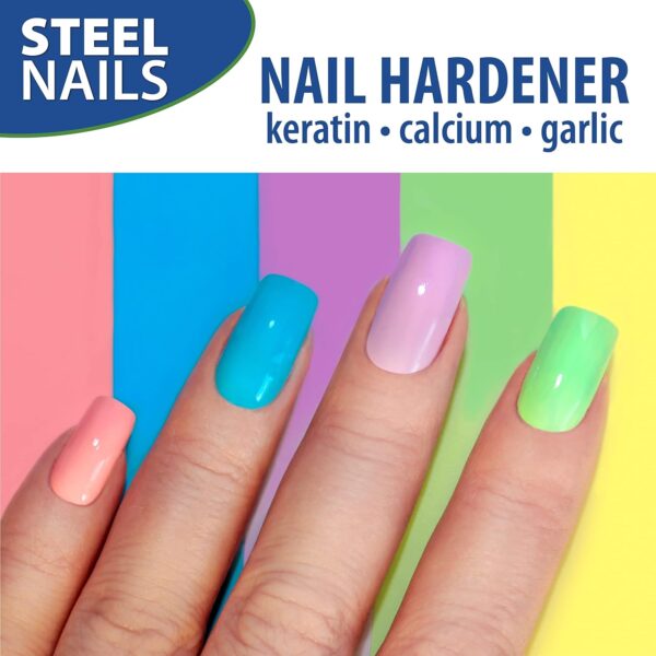Steel Nails Hardener with Keratin, Calcium and Garlic - Image 3