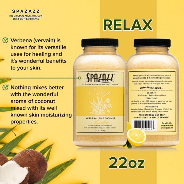Spazazz 7377C Spa and Bath Crystals, Lime Coconut, 22 Ounce - Image 5