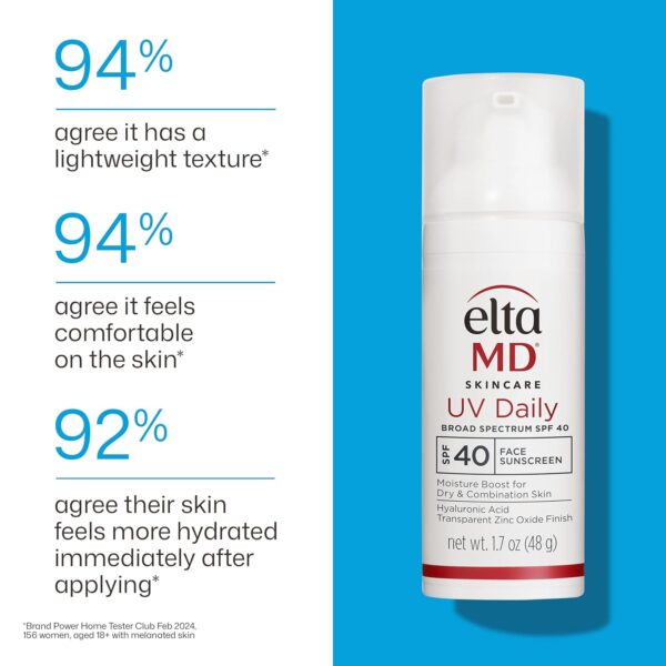 EltaMD UV Daily Tinted SPF 40 Face Sunscreen Moisturizer - Image 9