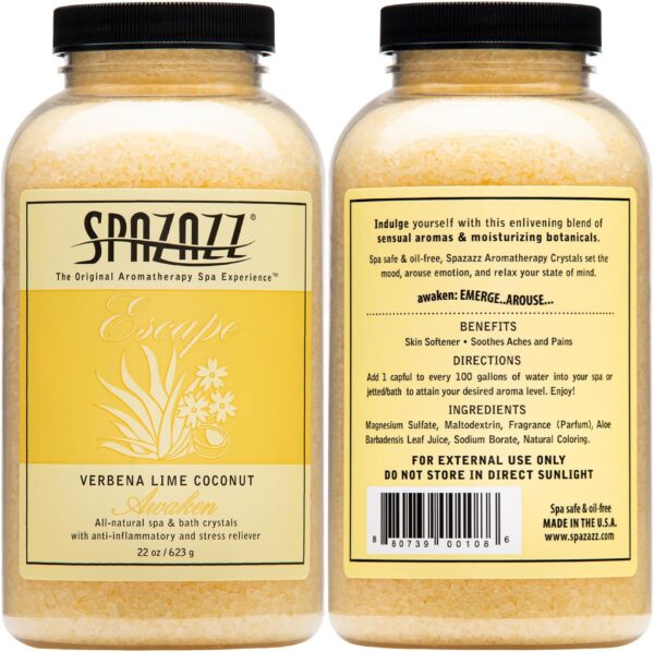 Spazazz 7377C Spa and Bath Crystals, Lime Coconut, 22 Ounce - Image 2