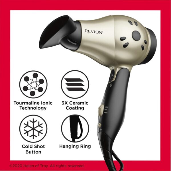 REVLON 1875W Compact Folding Handle Hair Dryer | Great for Travel - Image 6