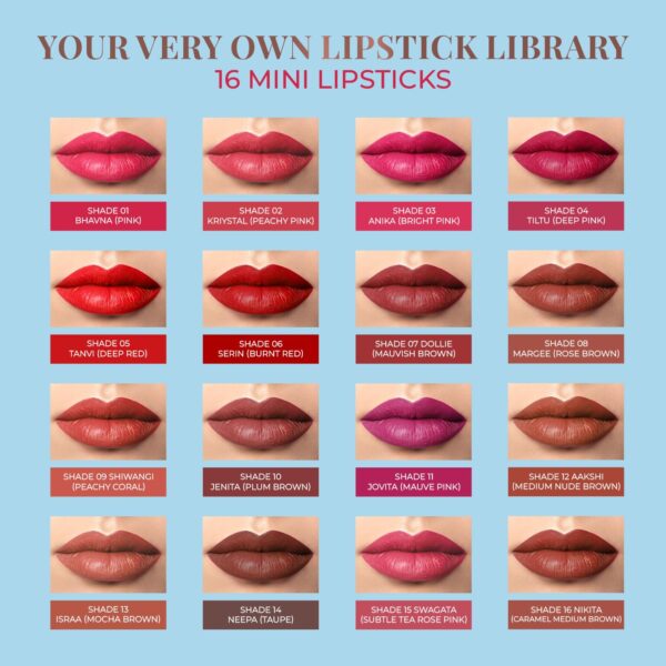 Just Herbs Herb Enriched Ayurvedic Lipstick Shade Sampler Kit - Image 4
