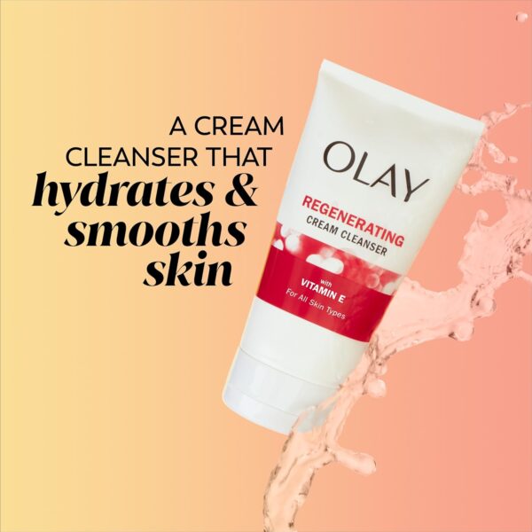 Olay Regenerist Regenerating Cream Cleanser Face Wash, 5 Fl Oz - Image 2