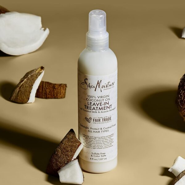 SheaMoisture 100% Virgin Coconut Oil Leave-in Treatment, 8 Ounce - Image 12