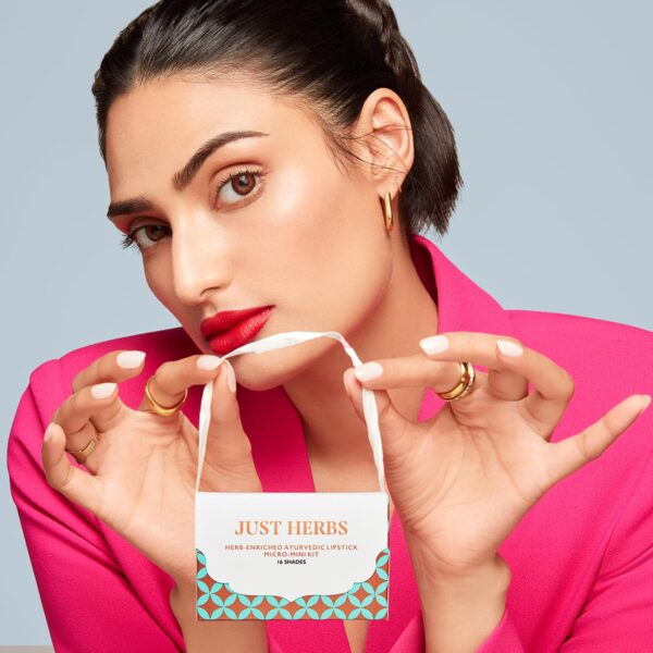 Just Herbs Herb Enriched Ayurvedic Lipstick Shade Sampler Kit - Image 2