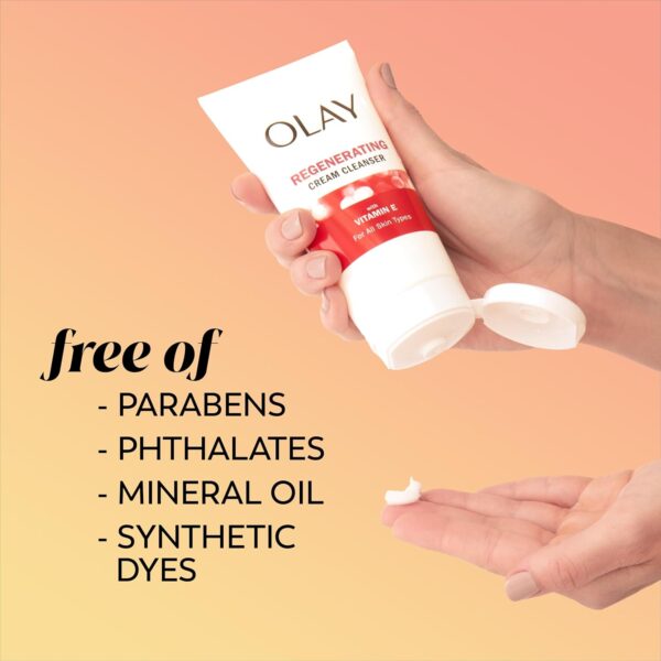 Olay Regenerist Regenerating Cream Cleanser Face Wash, 5 Fl Oz - Image 5