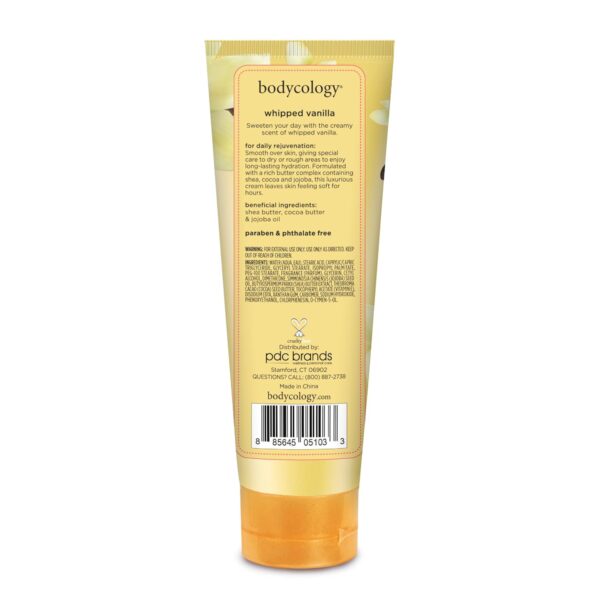 Bodycology Shea Butter Body Cream, Whipped Vanilla, 8 oz - Image 8