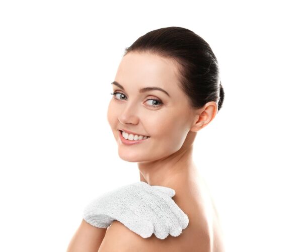 Linda Exfoliating Bath Gloves, Pack of 4 - Image 2