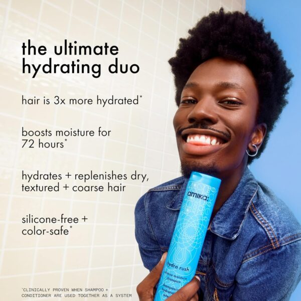 amika hydro rush intense moisture conditioner with hyaluronic acid - Image 2