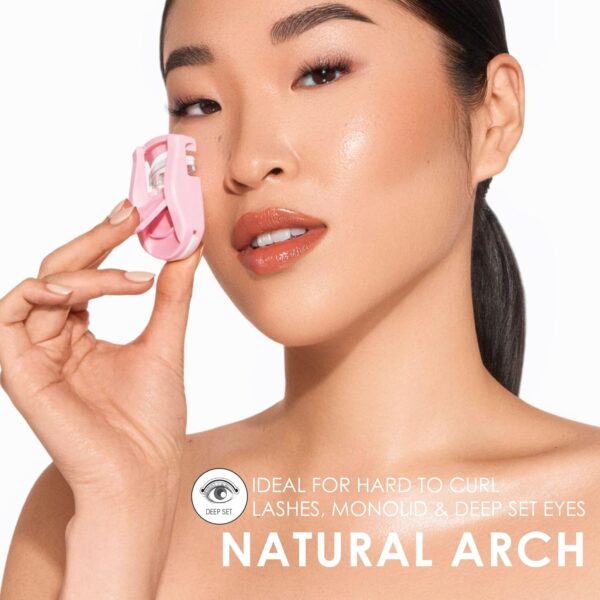 JAPONESQUE Travel Eyelash Curler (Pink, 2 Pack) - Image 2