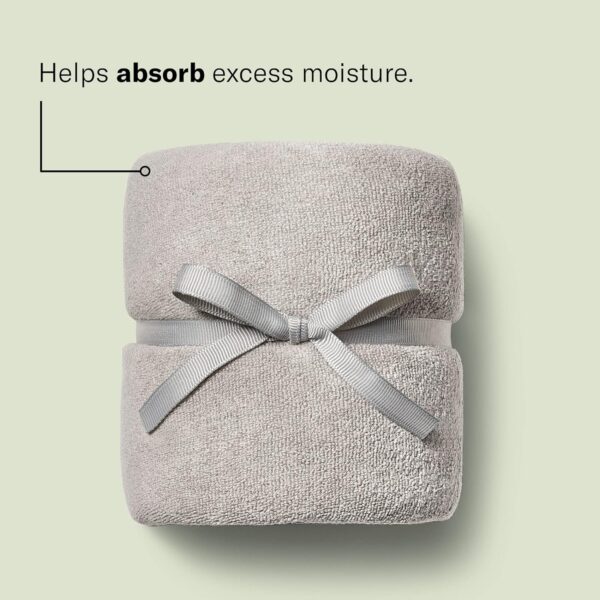 DevaCurl Microfiber Anti-Frizz Hair Towel | Gently Dries | Gray - Image 2
