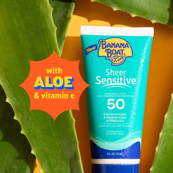 Banana Boat Sheer Sensitive Body Lotion, SPF 50, 6oz - Image 5