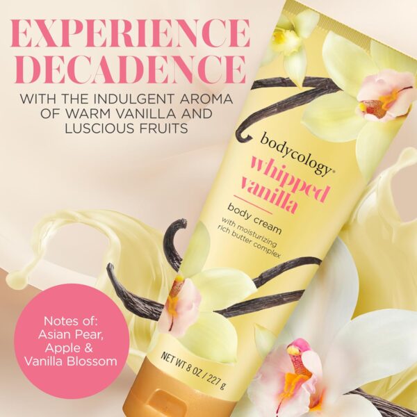 Bodycology Shea Butter Body Cream, Whipped Vanilla, 8 oz - Image 2