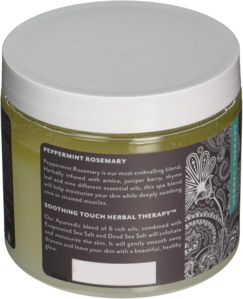 Soothing Touch Herbal Salt Scrub, Peppermint Rosemary - 20 Oz - Image 3