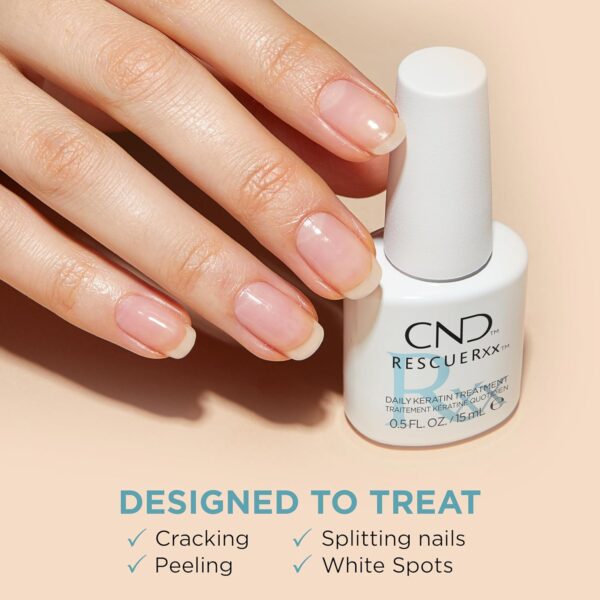CND RescueRxx Nail Care Daily Keratin Treatment - Image 3