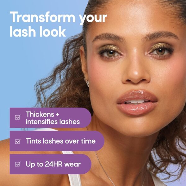Almay Thickening & Tint Mascara, Nourishing Mascara, Hypoallergenic, 402 Black - Image 2