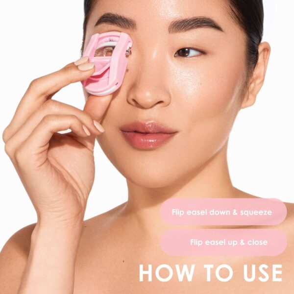 JAPONESQUE Travel Eyelash Curler (Pink, 2 Pack) - Image 7