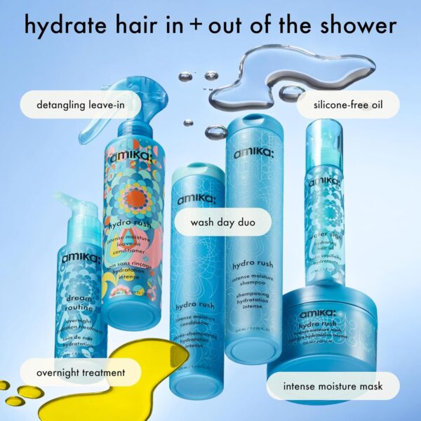amika hydro rush intense moisture conditioner with hyaluronic acid - Image 7