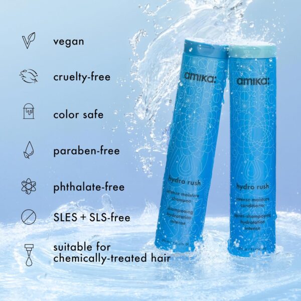 amika hydro rush intense moisture conditioner with hyaluronic acid - Image 9