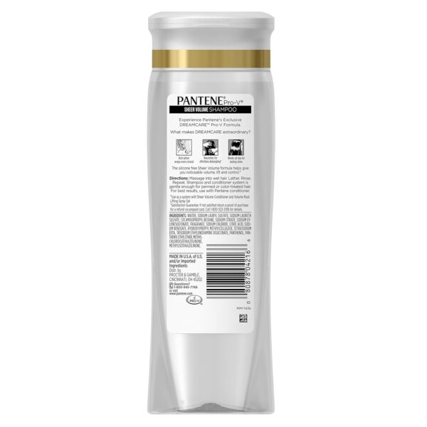 Pantene Pro-V Sheer Volume Shampoo, 12.6 Fl Oz - Image 2