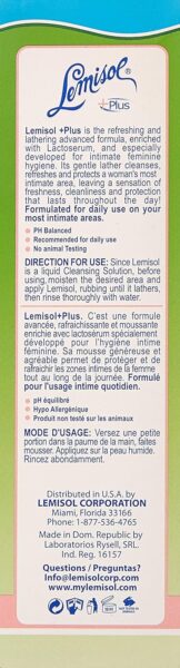 Lemisol Plus Feminine Wash 16 oz (Pack of 3) - Image 2
