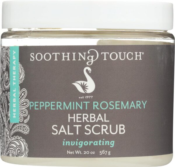 Soothing Touch Herbal Salt Scrub, Peppermint Rosemary - 20 Oz