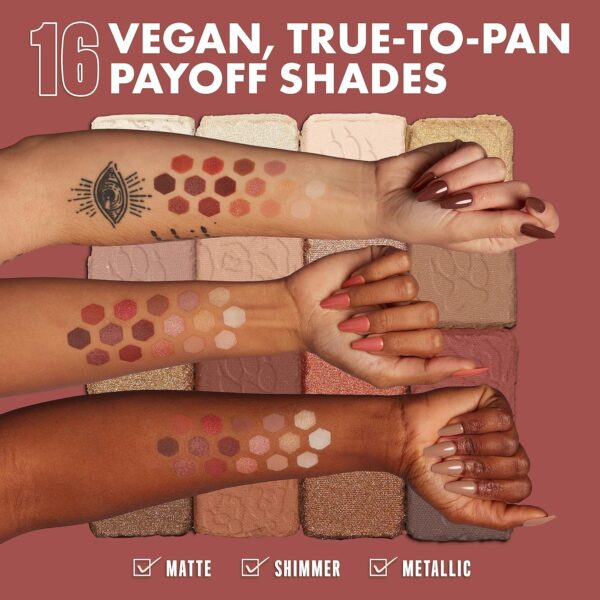 NYX PROFESSIONAL MAKEUP, Ultimate Shadow Palette, Eyeshadow Palette - Warm Neutrals - Image 6
