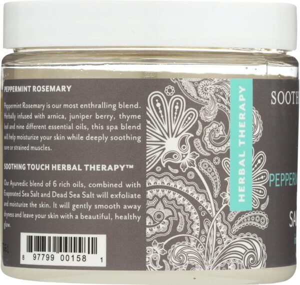 Soothing Touch Herbal Salt Scrub, Peppermint Rosemary - 20 Oz - Image 6