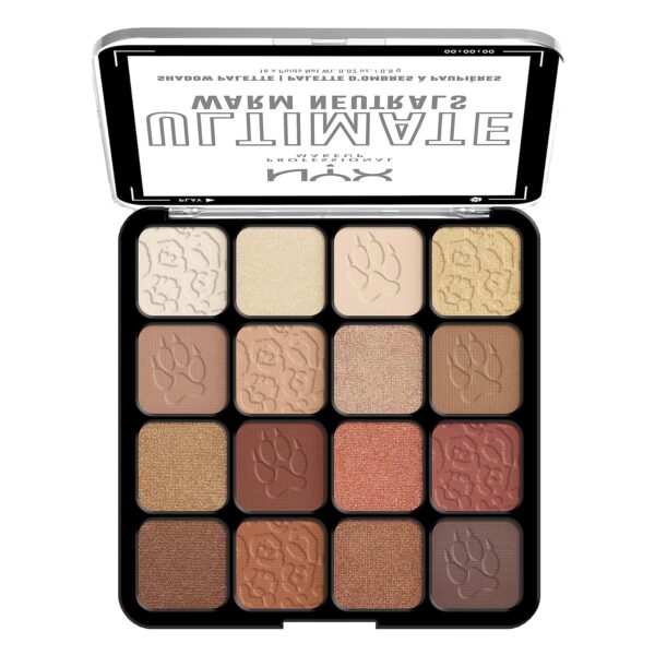 NYX PROFESSIONAL MAKEUP, Ultimate Shadow Palette, Eyeshadow Palette - Warm Neutrals - Image 2