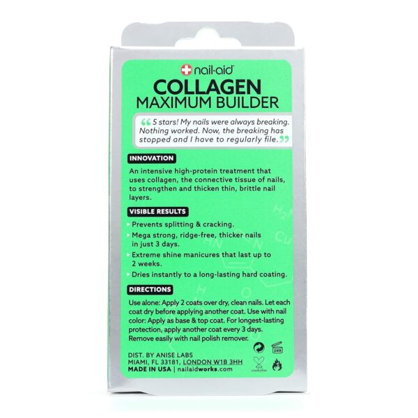 NAIL-AID Collagen Power Coat, Clear, 0.55 Fluid Ounce - Image 2